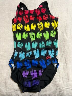 GK Size Adult Medium Black Gymnastics Leotard - NWOT